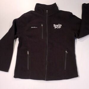 Eddie Bauer Full-Zip Fleece, BrainPOP logo